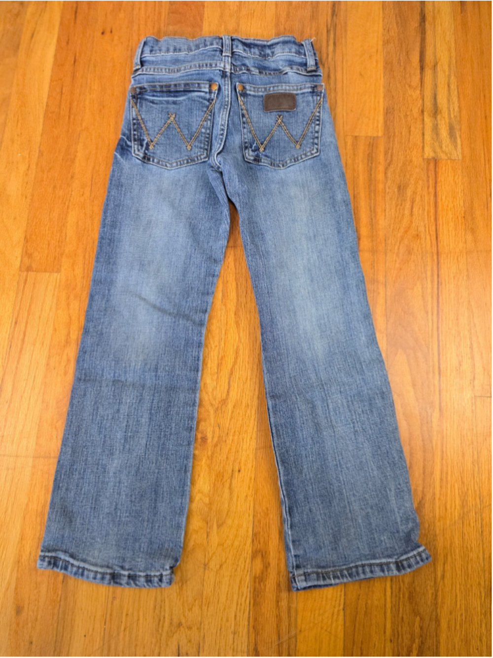 Boys Wrangler Retro Relaxed Bootcut Jeans Size 8 Blue